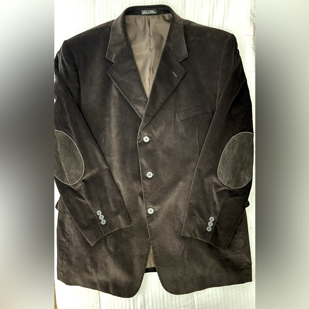 Men's Brown Blazer with Elbow Patches